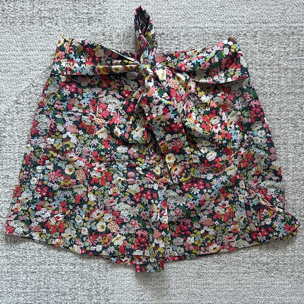 J. Crew Floral Liberty Fabric High Waisted Shorts